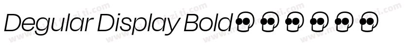 Degular Display Bold字体转换